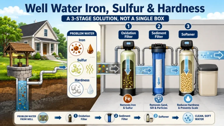 Best Water Softener for Well Water with Iron and Sulfur: Why This Is Three Problems, Not One System