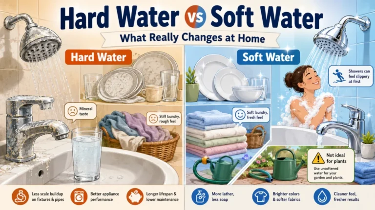 Hard Water vs Soft Water: The Practical Differences, Including One Nobody Warns First-Time Softener Users About