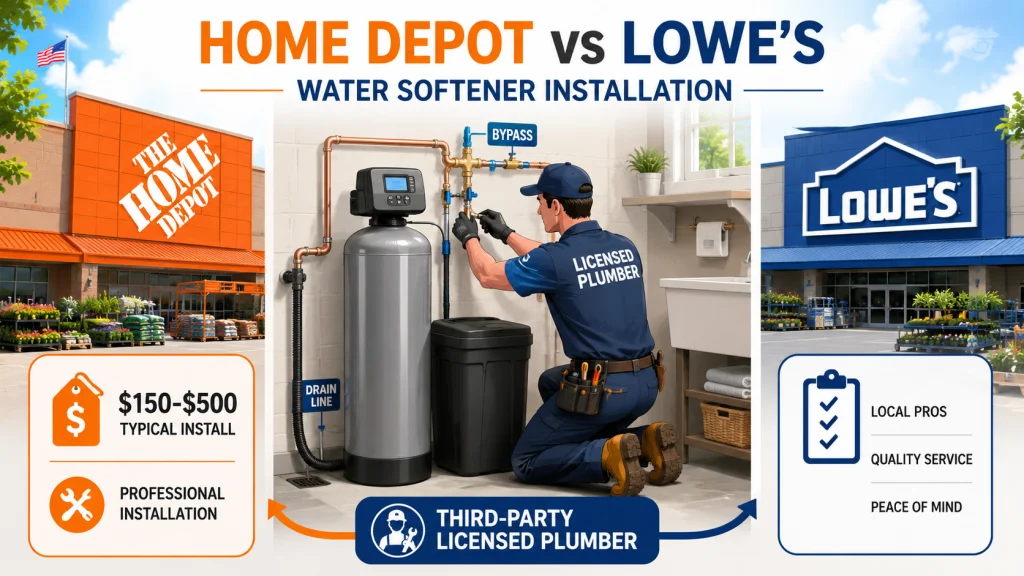 Home Depot Lowes Water Softener Installation