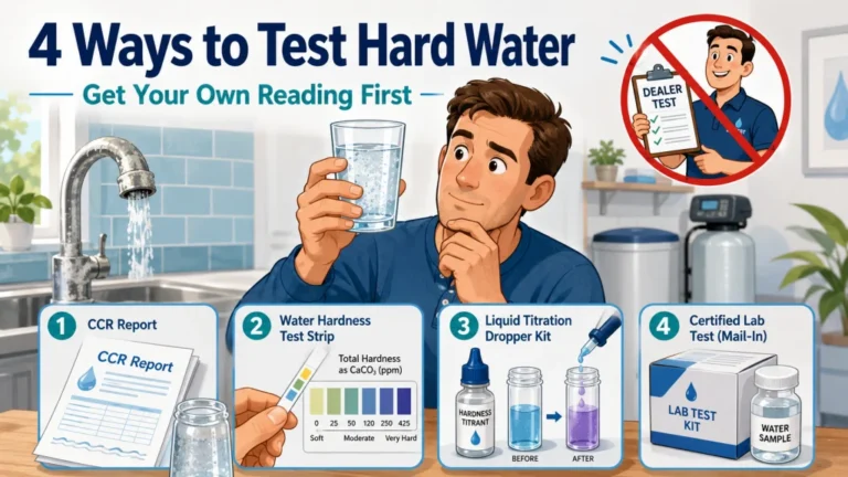 How to Test for Hard Water: 4 Methods Ranked, and Why Dealer Tests Cannot Be Trusted