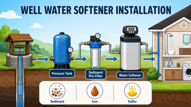 Water Softener Installation for Well Water: The Pre-Filter You Cannot Skip and the Order That Matters