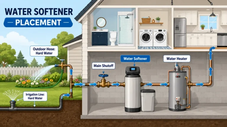 Where to Install a Water Softener: The Rules That Protect Your Plants, Your Car, and Your Plumbing