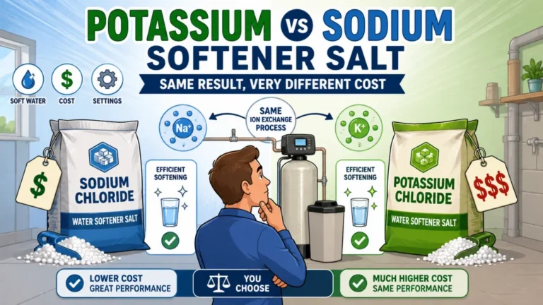 Potassium Chloride vs Sodium Chloride for Water Softeners: The Only Reason to Pay 5x More