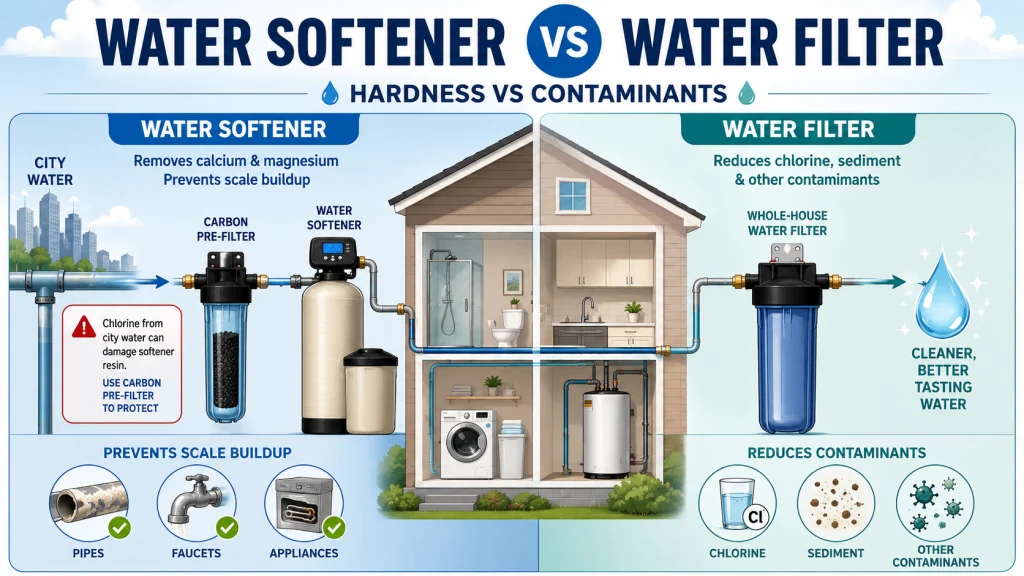 Water Softener Vs Water Filter